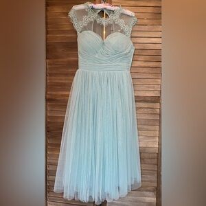 Elegant Blue lace dress. Womens size small.